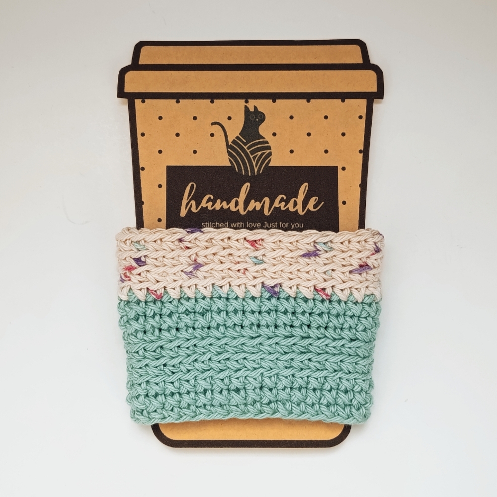💚100%Cotton Cup cozy Sleeve